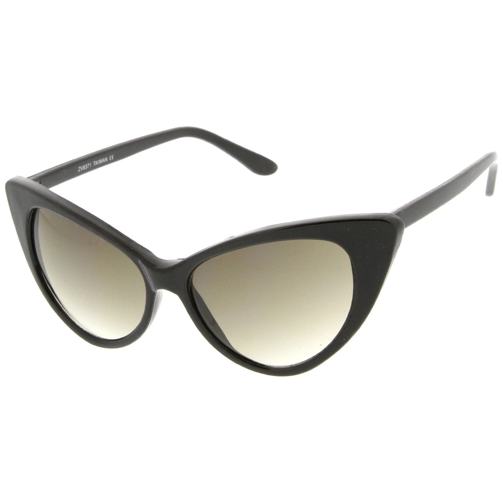 Women's Retro Oversized High Point Cat Eye Sunglasses 55mm (2)