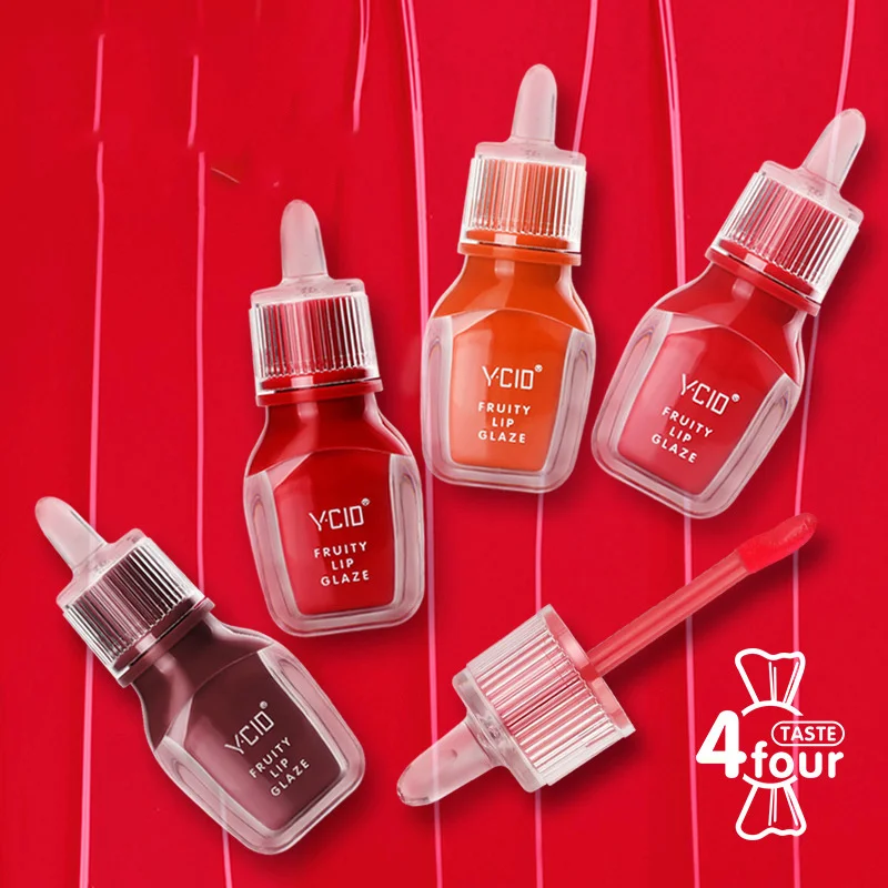 

2019 Lip Gloss 4 Colors Juice Lip Glaze Liquid Biting Makeup Moisturizing Moisture Not Easy To Stain The Cup To Fade Cute