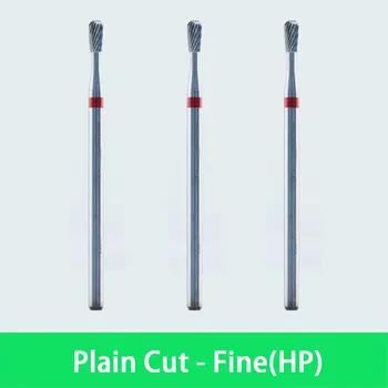 

Plain Cut Fine Grit - 3pcs Dental Laboratory HandPiece HP Cutter Burs-2.35mm Shank Size - 808060