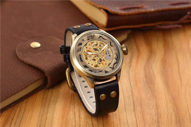SKELETON MECHANICAL WATCH MEN-6