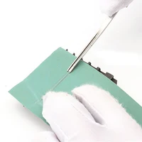 פלדה זוגי עבור כלי תיקון פלדה זוגי לצד סכין חידוד Wide עור Shovel חיתוך עור מדלל Edge היא נטשה כלי קרפט ומרכיבים (4)