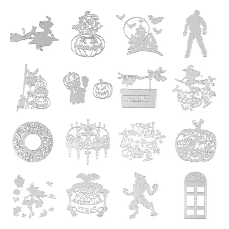 

Halloween Cutting Dies Stencils Scrapbook Embossing DIY Craft Album Card Cutter Die Scrapbooking Decor Gift