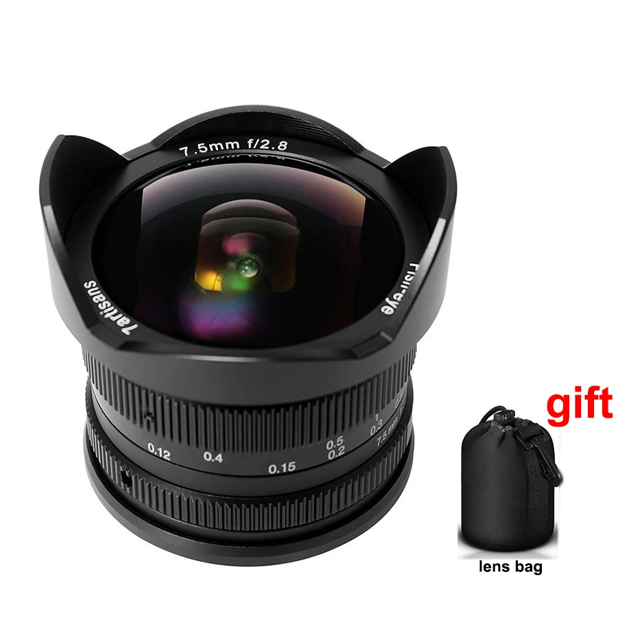 7artisans 7.5mm F/2.8 Wide Angle Fisheye Lens 180 Degree Multi coated