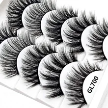 Новые 5 пар норковых ресниц натуральные длинные накладные ресницы 3d норковые ресницы 1 коробка наращивание ресниц для макияжа Искусственные ресницы DODODER