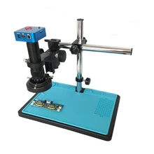 10X 180X 300X C-Mount объектив+ 1080P 60FPS 2K 2100W 21MP HDMI USB цифровой видео микроскоп камера+ Однорычажный поддержка микроскопа