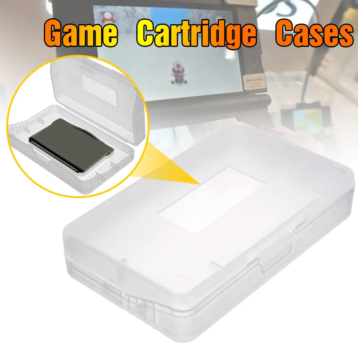 Plastic Transparent Game Cards Storage Box Cartridge Cases For Nintendo For Gameboy Advance For GBA Protector Holder Cover Shell