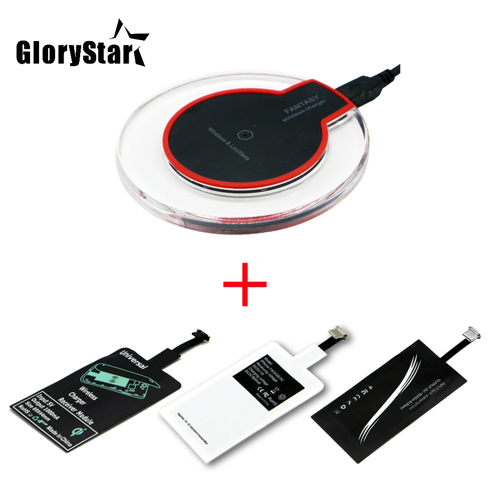 

Qi Wireless Charging Kit Transmitter Charger Adapter Receptor Receiver Pad Coil Type-C Micro USB kit for iPhone Xiaomi Huawei