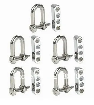 

10pcs/lot Free ship High Quality Real Stainless Steel Adjustable Shackles / Buckles, Great for Paracord Bracelets