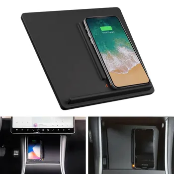 

Anti-skid Car Mount Auto Wireless Phone Charger Charging For Tesla Model 3 For All Qi enabled Android devices