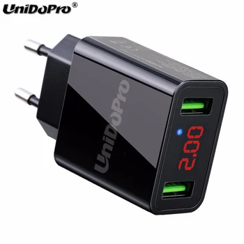 

2Port USB EU Plug AC Wall Charger for Xiaomi Mi Pad 4 , Mi Pad 3 2 1 8-inch Tablet 2.2A Fast Travel Chargeur w/ LED Display