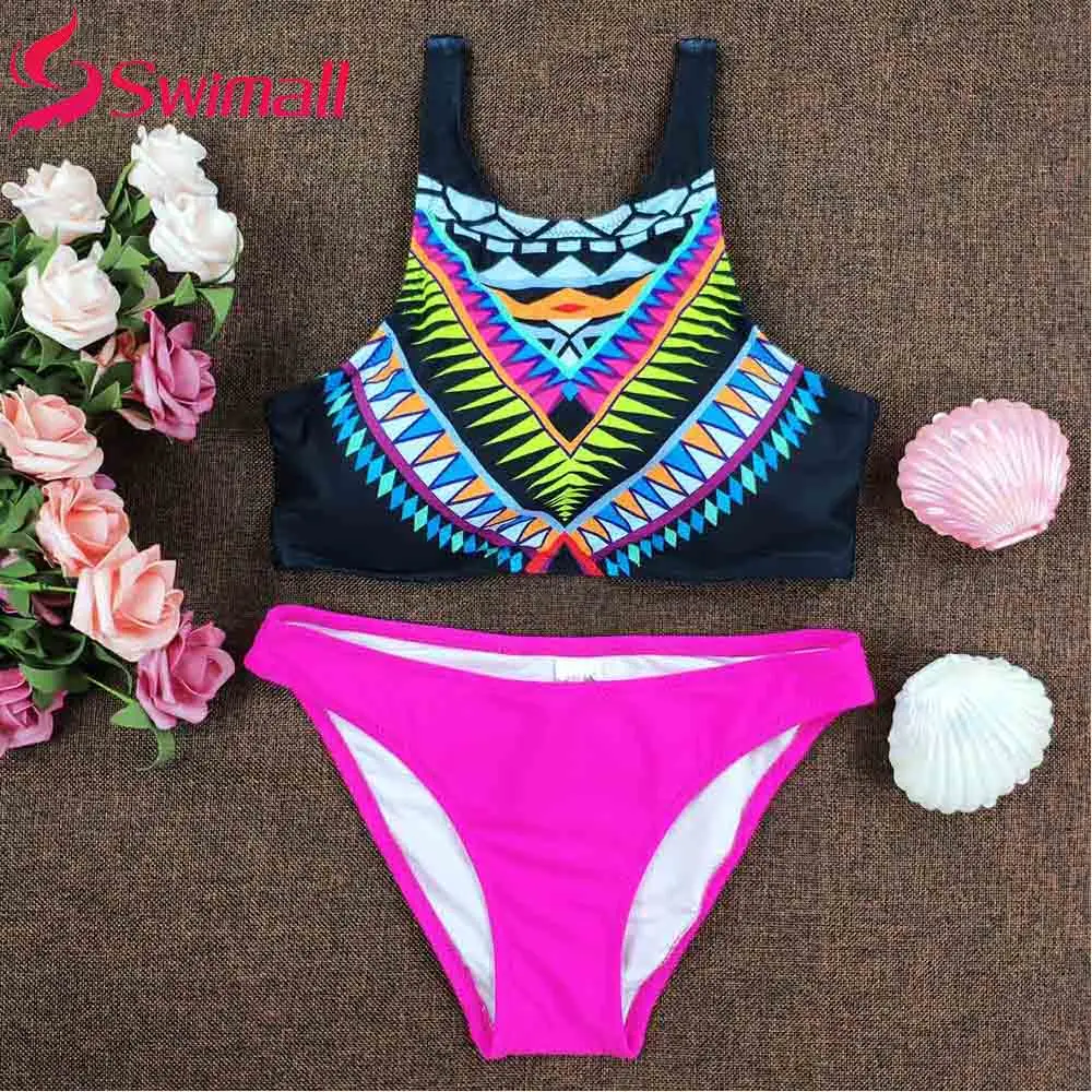 Женский костюм для плавания пикантный купальник-бикини с принтом Maillot de bain 2019 |