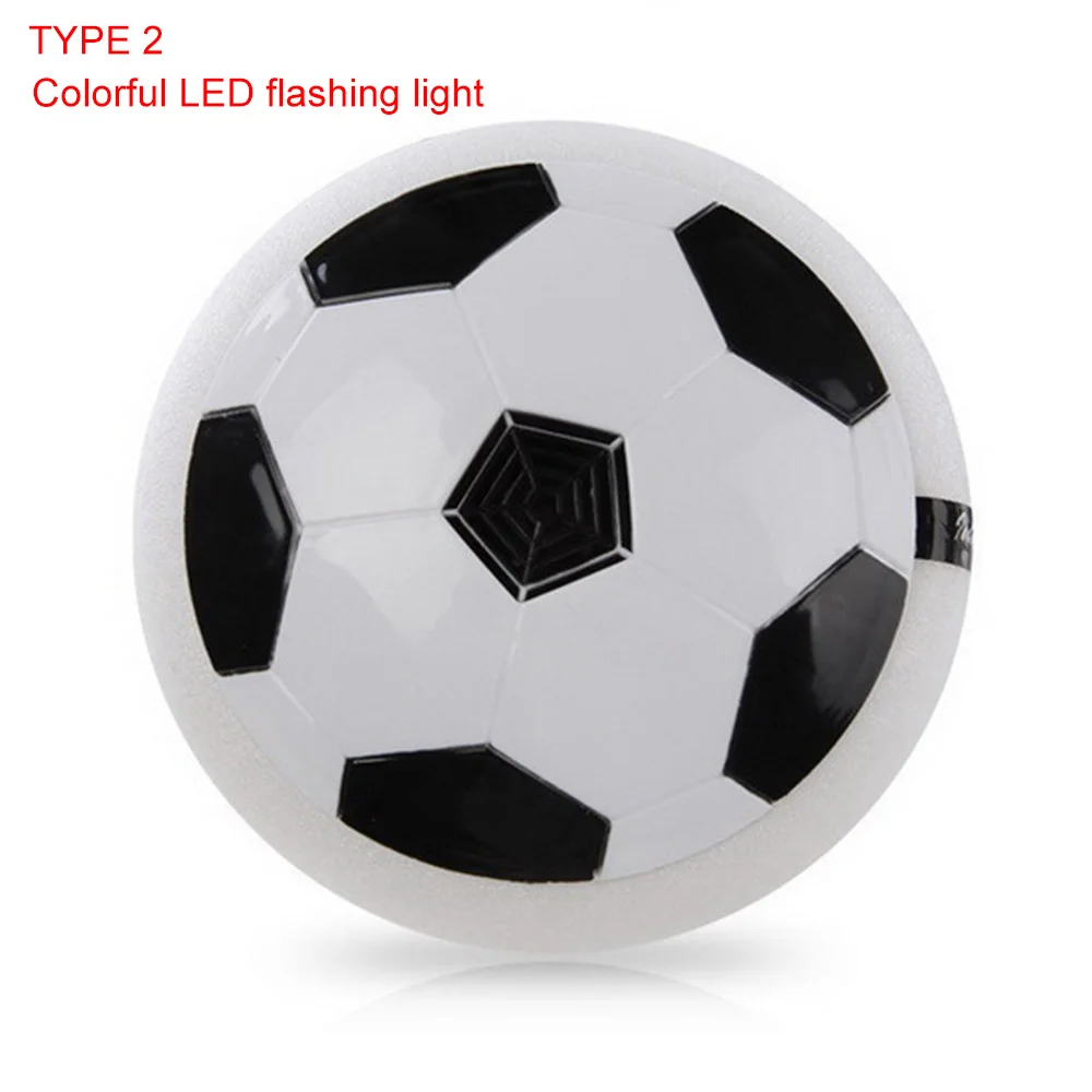 Красочные светодиодный свет Электрический приостановлена игры освещения воздушной подушке Футбол ножной мяч Крытый спортивный игрушки