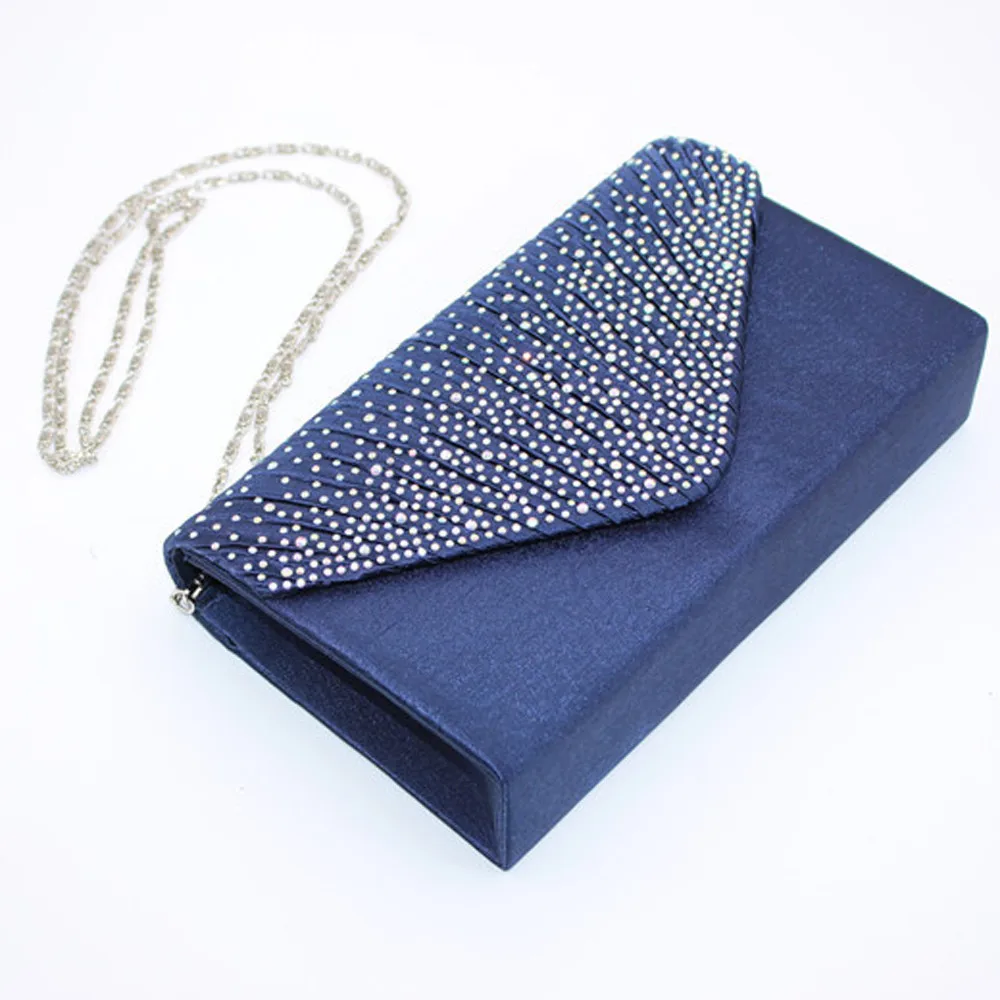 Women Evening Satin Diamond Shoulder Bags Ladies Clutch Party Envelope Bag Mini Square Hasp Diamante Crossbody Bags for Women#20