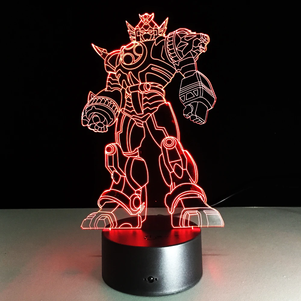 

Transformers 3D Nightlight USB Table Decorative Lamp Kids Children Gift Multi-color Flashing Bed Room Bedside Sleeping Light