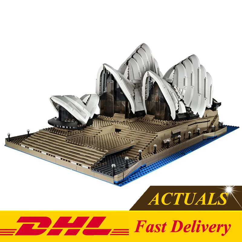 

2016 New LEPIN 17003 2989Pcs Creator Sydney Opera House Model Building Kits Blocks Bricks Compatible Toys Gift 10222