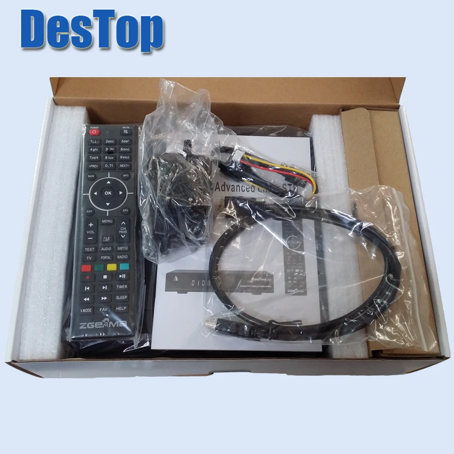 1 шт. 4K UHD Zgemma H7S 2xDVB-S2X+ DVB-T2/C HEVC H.265 4K спутниковый ресивер Linux Enigma 2 IPTV BOX 12000 DMIPS процессор процессора