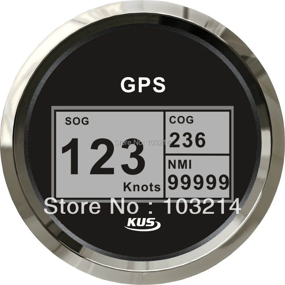 KUS 85 мм Цифровой GPS Спидометр velometer CCSB со спаренной антенной с подсветкой для лодки