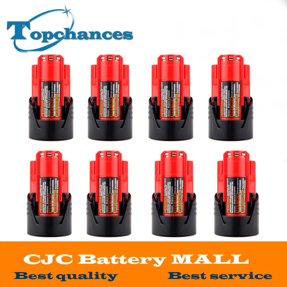High Quality 8PCS 12V 2000mAh Li Ion Replacement font b Power b font font b Tool