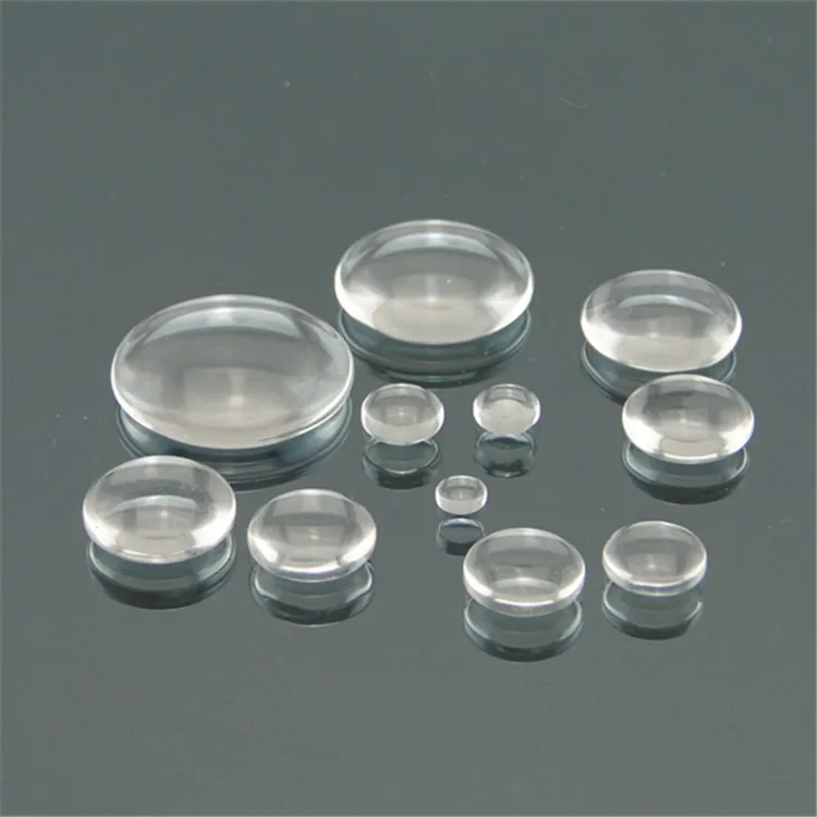 

Round Clear Flat Back Glass Cabochons DIY Floating Jewelry Accessories Lens 6mm to 60mm Circle Transparent Glass Covers