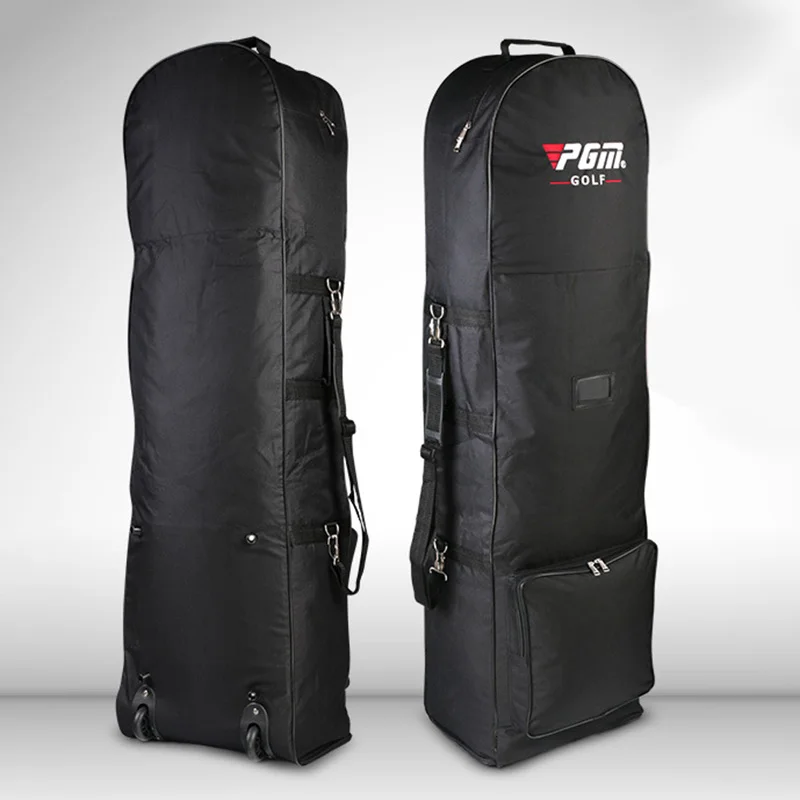 Дорожная сумка для гольфа с колесами, Большая вместительная сумка для хранения, складные дорожные сумки для самолета, черная Складная авиационная сумка для гольфа D0053 - Цвет: Черный