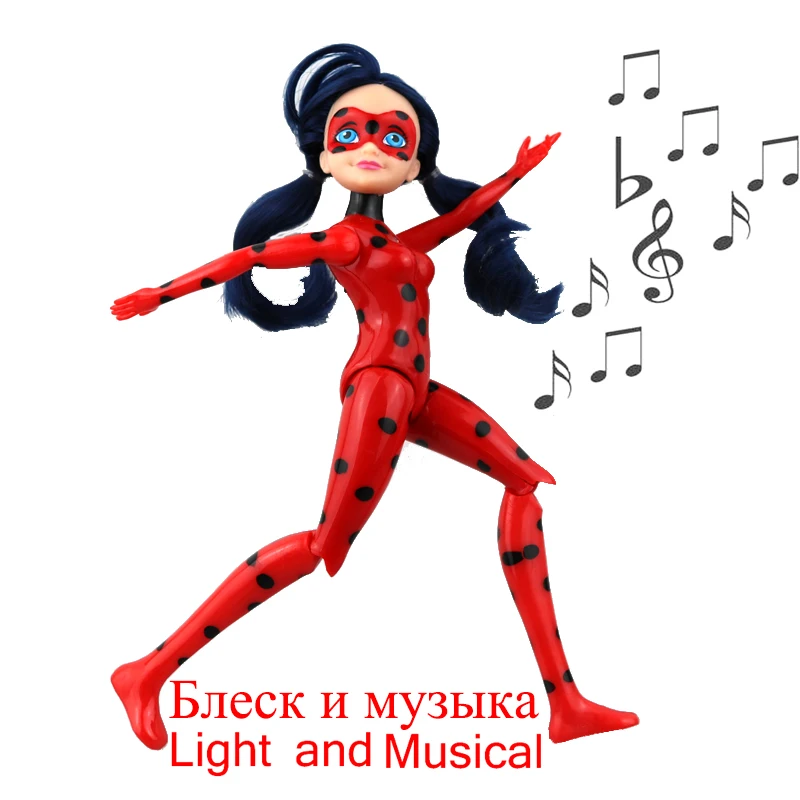 

Miraculous Ladybug and Cat Toy Lady Bug Doll Birthday Gifts Action Figure Toys for Children 27CM