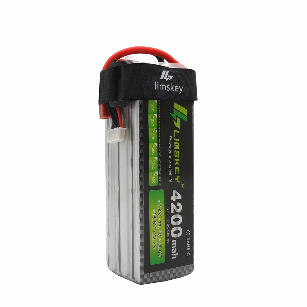 Limskey Power 22 2 V 4200 MAH Lipo батарея 30C для дистанционного управления вертолетом и