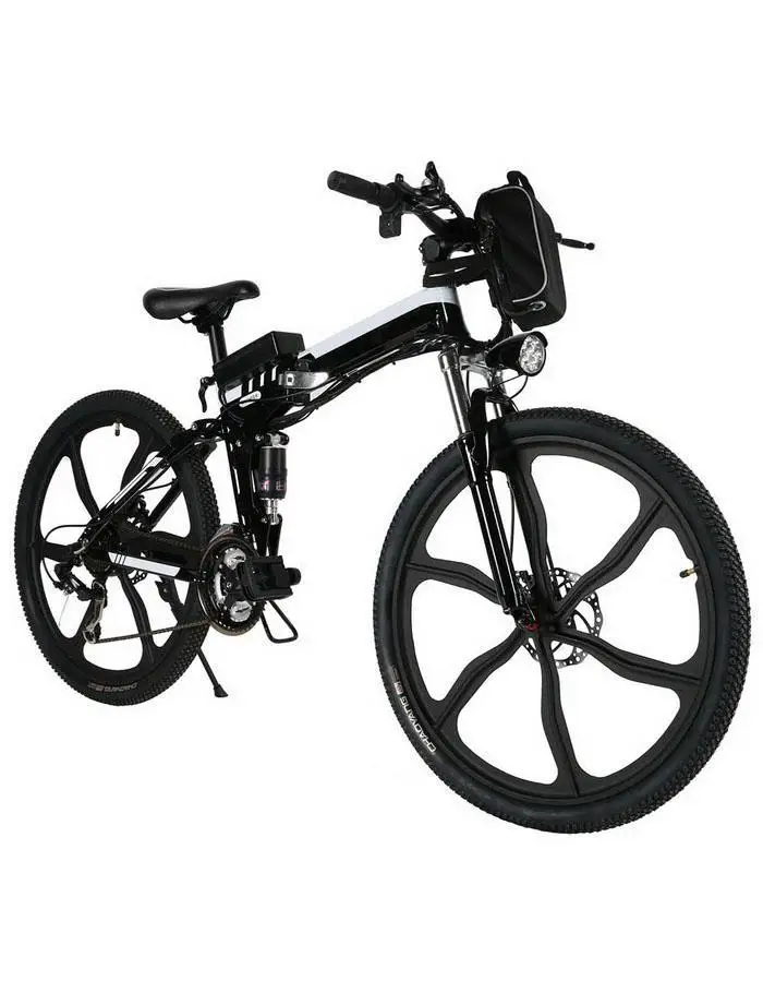 Discount 26 inch folding electric mountain bike 48V lithium 500w SMART electric bicycle battery power instead of walking ebike 0