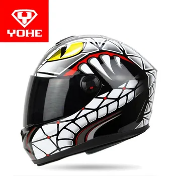

2017 New YOHE motocross Full Face motorcycle helmet motorbike helmets model YH-966 of ABS have 8 kinds of colors size M L XL XXL