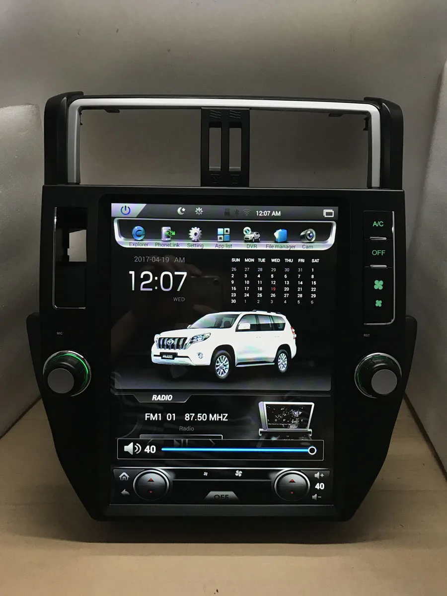 Чистый Android 7.1.1 четырехъядерный 2 Гб RAM автомобильный DVD для TOYOTA Land Cruiser prado 150 1024*600