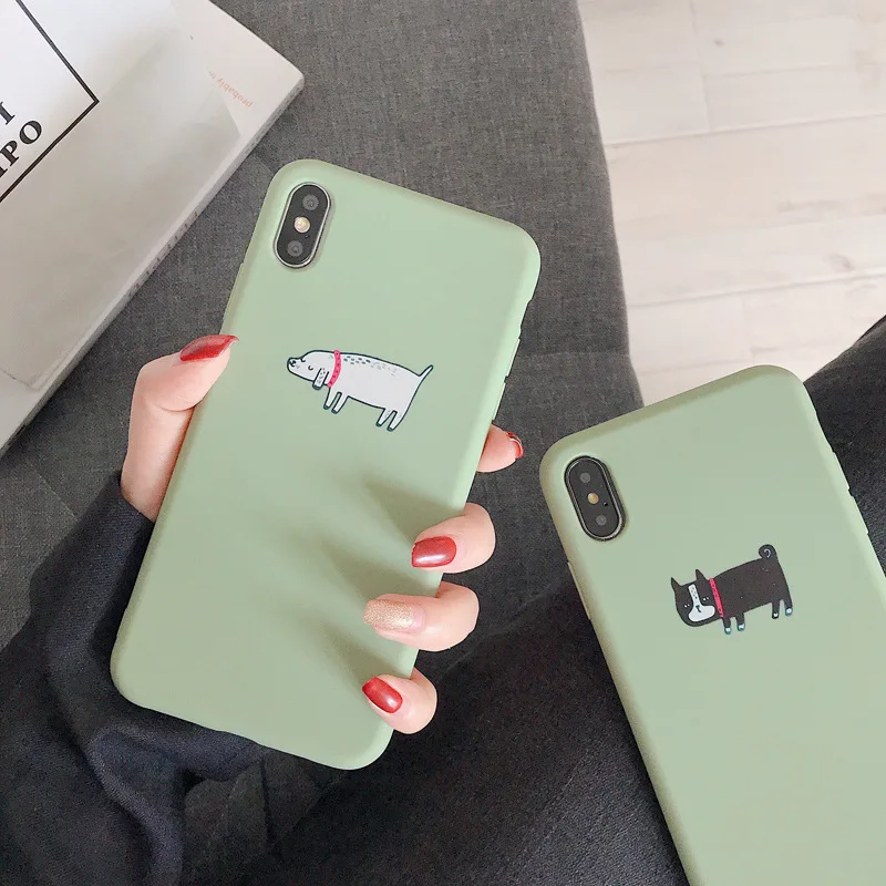 Мягкий матовый чехол GYKZ для iPhone 7 XS MAX X 6 6s 8 Plus | Мобильные телефоны и аксессуары