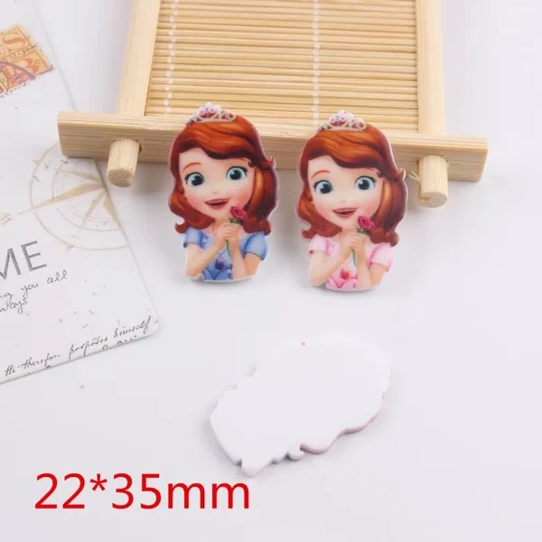 10/шт kawaii ofia первая Принцесса ремесла плоская задняя Смола Бант Diy шпилька