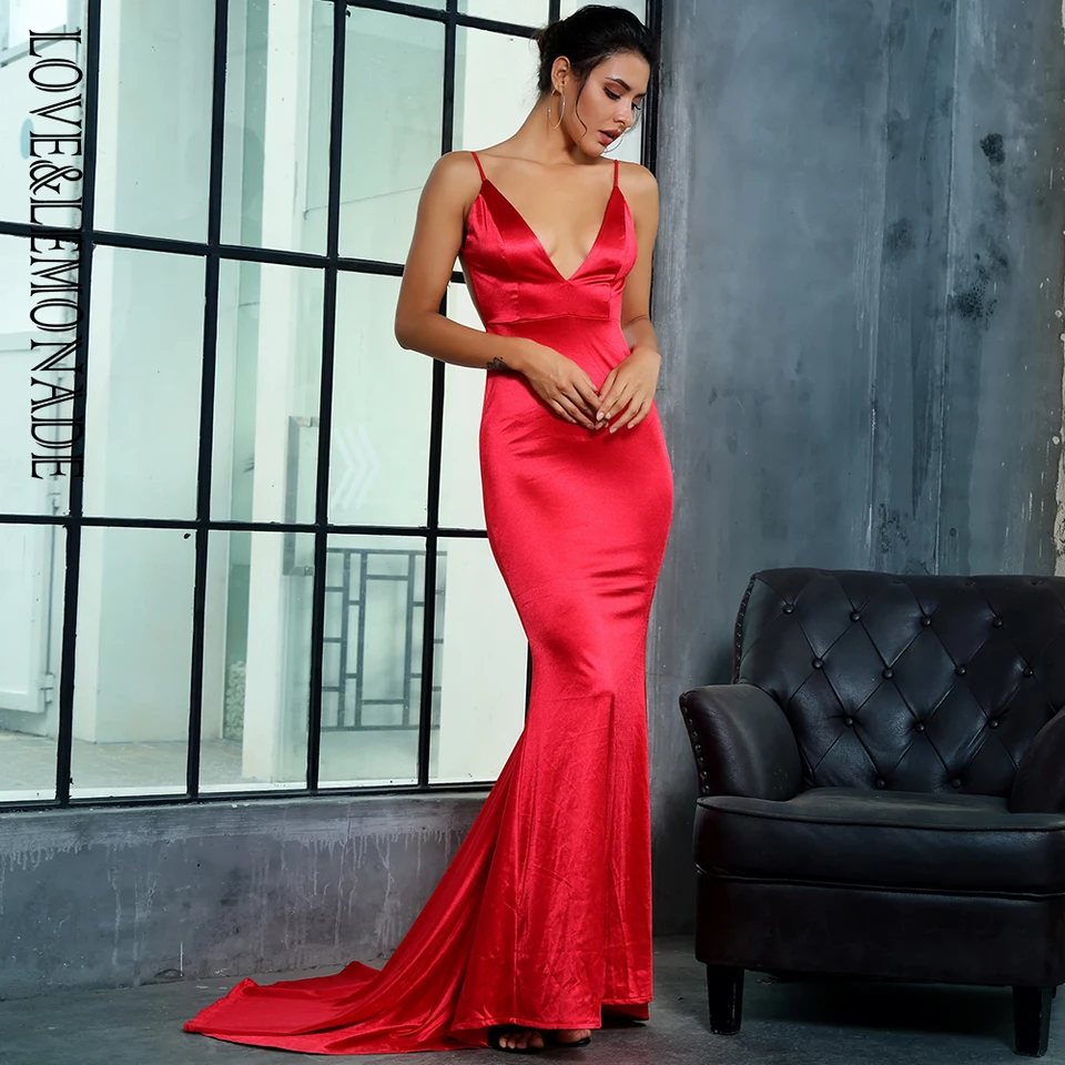 v neck open back dot slit jumpsuit
