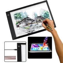 Best price Cewaal Third gear dimming A4DC LED Painting Thin Art Stencil Drawing Display Board Light Box Table 3 Gear Dimming Drawing Tablet