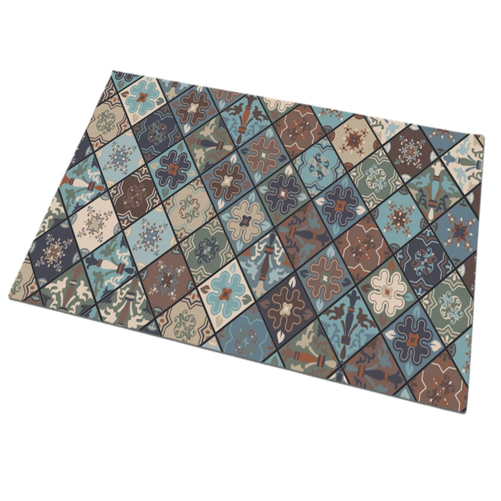 Jewish diamond square mat foam natural rubber door mat Front Door Mats