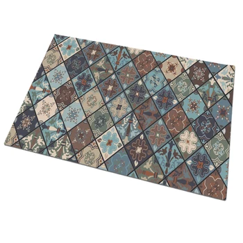 

Jewish diamond square mat foam natural rubber door mat Front Door Mats Carpet Entrance Indoor Non-slip Floor Mat hallway Rugs