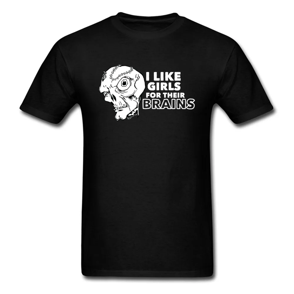 Новинка 2018 Мужская футболка с надписью I Like Girls For их Brains Nasty Skull повседневные топы