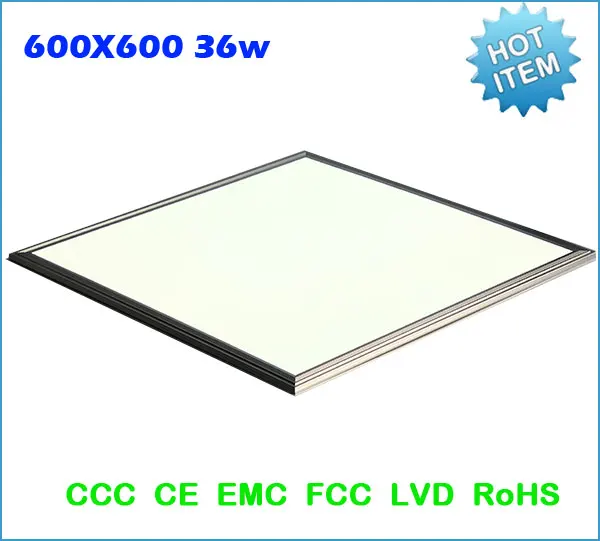 Modern led panel ceiling lamps lights 600x600MM square led panel lights 36W AC85-265V 2PCS/lot Free Shipping