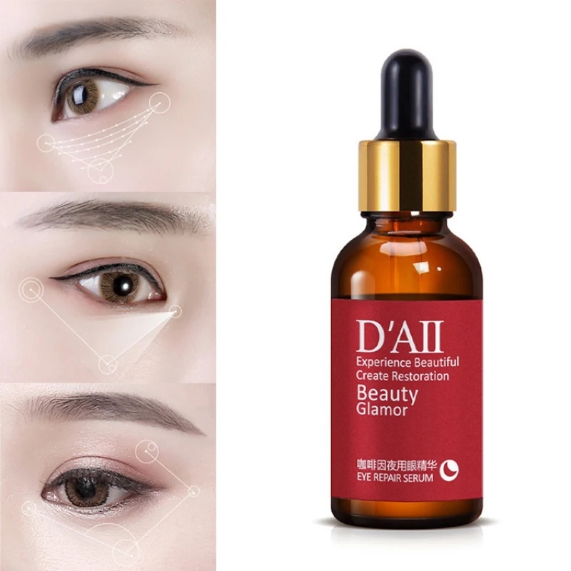 

2019 Caffeine Eye Serum Moisturizing Remove Black Circle Eye Bags Anti-Wrinkles Anti-Aging Essential Liquid