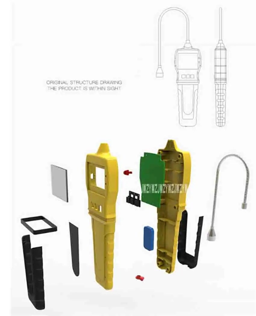 Zjmzym Новый аккумуляторная BH-90 (EX) портативный детектор утечки горючего газа метана сжиженного природного сигнализации детектор утечки газа