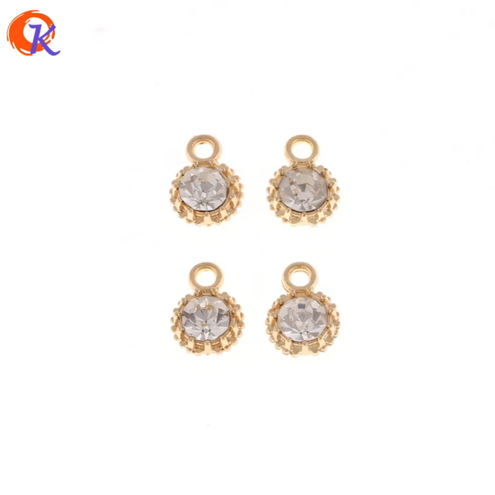 

Cordial Design 100Pcs 7*9MM Earring Findings/Charms Pendant With Rhinestone/DIY/Earrings Making/Hand Made/Jewelry Accessories