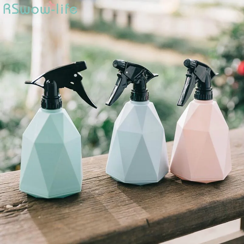 

Candy Color Watering Flower Pot Small Hand Pressure Type Kettle Multi Meat Watering Kettle 600ML Geometric Appearance Spray Can