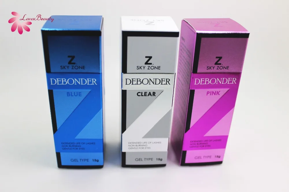 

Free Shipping Original Korea 4 Bottles Sky Zone Debonder Fast Sensitive Eyelash Extensions Sky Glue Gel Remover 15g No Burning