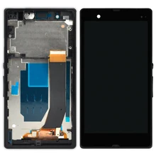 5 шт. черный, белый цвет фиолетовый Дисплей для Sony Xperia Z L36H ЖК-дисплей с Рамки планшета Ассамблеи смартфон ремонт Сенсорный экран C6603