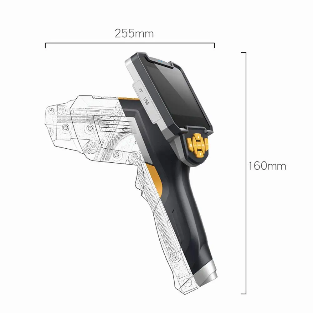 Цифровой промышленный эндоскоп 4,3 дюймов ЖК-бороскоп Видеоскоп с cmos-сенсором полужесткая камера для осмотра ручной эндоскоп