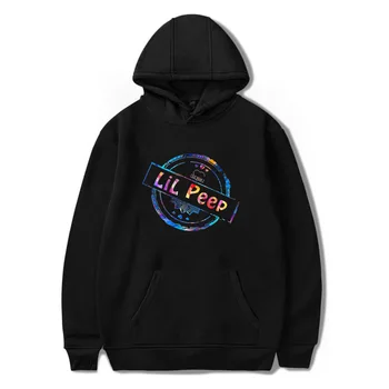 

2019 new Selling autumn and winter models rapper LIL Peep trend print fleece hoodies Hoodies Casual Clothes Plus Size 4XL