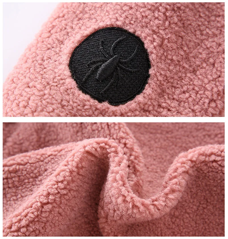Winter warm thick cashmere sweater for girls jackets round neck jackets for girls coat children clothes (2)