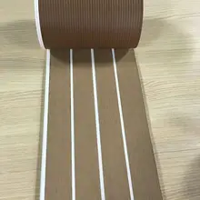 25 м синтетическое тиковое дерево лодка морской водонепроницаемый PVC190* 5 мм настил пола с белыми полосками