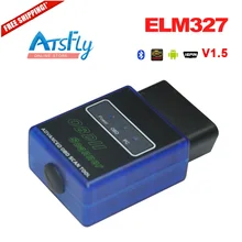 Hot V1.5 Super Mini Bluetooth Elm327OBDII OBD2 Auto Diagnostic Scanner ELM 327 Code Reader scan tool Free shipping