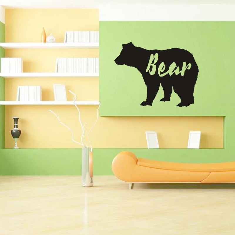 Black Animal Kid Study Wall Stickers Living Room Home Decorations Creative PVC Decal Mural Art