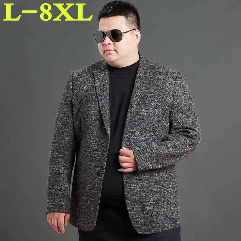 

plus size 8XL 7XL 6XL New Arrival Brand Clothing Jacket spring Suit Jacket Men Blazer Fashion Slim Male Suits Casual Blazers Men